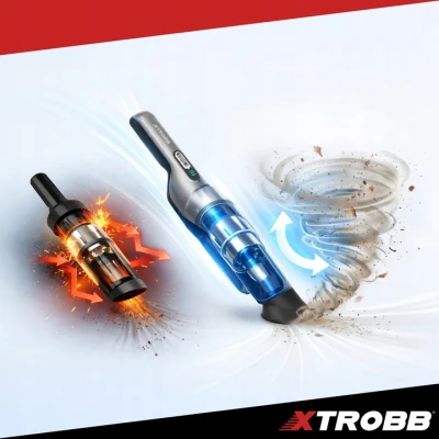 Xtrobb 24263 Bezdrátový vysavač do auta ProVac, 100 W, 2000 mAh, šedý
