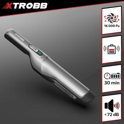 Xtrobb 24263 Bezdrátový vysavač do auta ProVac, 100 W, 2000 mAh, šedý