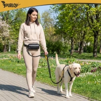 Purlov 24689 Běžečké vodítko s ledvinkou reflexní, 2 m do 50 kg