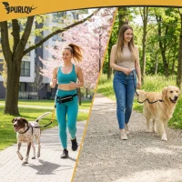 Purlov 24689 Běžečké vodítko s ledvinkou reflexní, 2 m do 50 kg