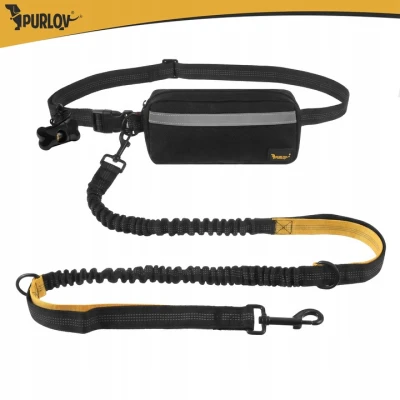 Purlov 24689 Běžečké vodítko s ledvinkou reflexní, 2 m do 50 kg