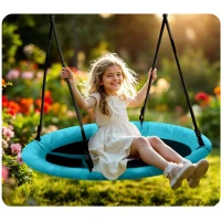 Neo-Sport 1082 Swingo 105 cm hniezdová hojdačka, tyrkysová