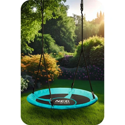 Neo-Sport 1082 Swingo 105 cm hniezdová hojdačka, tyrkysová