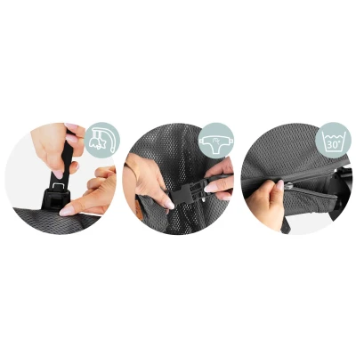 Nukido NK-52 Houpací křeslo s hračkami, šedé