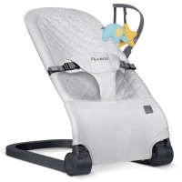 Hojdacia stolička Nukido NK-52 s hračkami, svetlo sivá