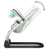 Hojdacia stolička Nukido NK-52 s hračkami, svetlo sivá