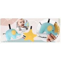 Hojdacia stolička Nukido NK-52 s hračkami, svetlo sivá