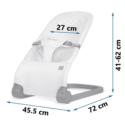 Hojdacia stolička Nukido NK-52 s hračkami, svetlo sivá
