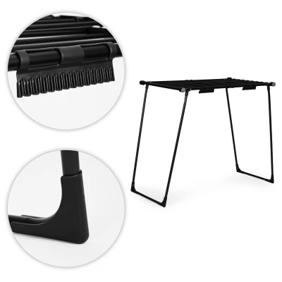 ModernHome BJ-1928-2 Teleskopický sušák na prádlo 19 m, skládací, černý