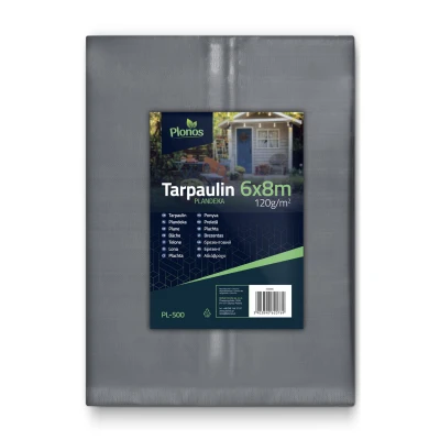 Plonos 450006 Plachta 600 × 800 cm 120 g/m², sivá