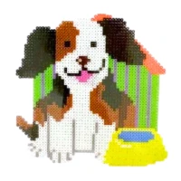 LEAN Toys 2145 Zažehlovací korálky mozaika Pes a kočka, 6000 ks