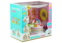 LEAN Toys 3590 Narozeninový dort se svíčkami a zmrzlinou