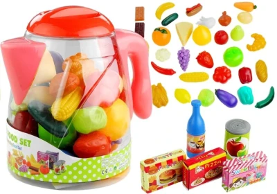 LEAN Toys 3594 Potraviny v džbánku - ovoce a zelenina, 50 dílů