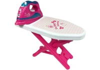 LEAN Toys 4847 Dětské žehlící prkno s žehličkou, růžové