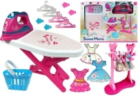 LEAN Toys 4847 Dětské žehlící prkno s žehličkou, růžové