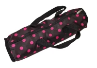 LEAN Toys 7701 Postýlka pro panenky Alice 52,5 x 30,5 cm, černo-růžová