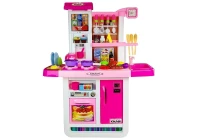 LEAN Toys 7525 Dětská kuchyňka s vodou a zvuky, růžová