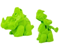 LEAN Toys 8523 Plastelínové dinosaury – vajcia a formy, 12 kusov, 4 farby