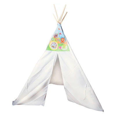 LEAN Toys 9505 Detský stan Teepee, biely