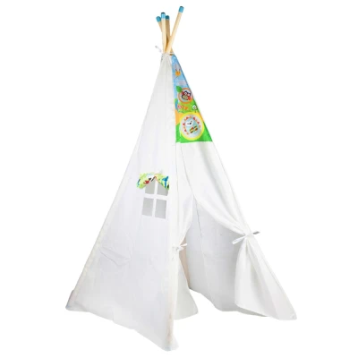 LEAN Toys 9505 Detský stan Teepee, biely