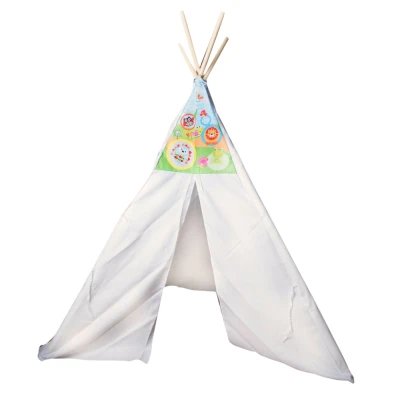 LEAN Toys 9505 Detský stan Teepee, biely