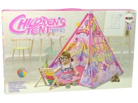 LEAN Toys 10514 Detský stan so svetelnými efektmi a jednorožcami, ružový