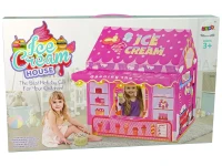 LEAN Toys 10516 Princezná svetielka Hviezdicový stánok so zmrzlinou, ružový