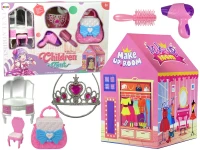 LEAN Toys 10517 Detský stan pre princezné Krása salón, ružový
