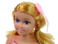 LEAN Toys 9955 Česací hlava s korálky a barevnými sponkami