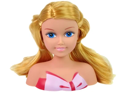LEAN Toys 9955 Česací hlava s korálky a barevnými sponkami