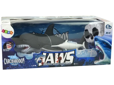 LEAN Toys 10388 Diaľkovo ovládaný žralok R/C, čierny