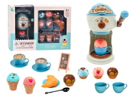 LEAN Toys 10797 Sada kaviarne s výrobníkom zmrzliny, šálkami a muffinkami