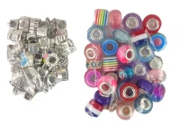 LEAN Toys 14866 Sada na výrobu náramkov 90 korálikov