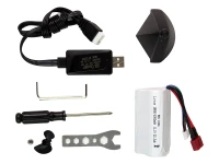 LEAN Toys 15355 Diaľkovo ovládaná motorová loď R/C 2,4 GHz, červená
