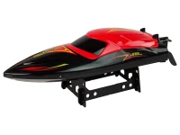 LEAN Toys 15355 Diaľkovo ovládaná motorová loď R/C 2,4 GHz, červená