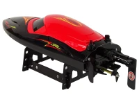 LEAN Toys 15355 Diaľkovo ovládaná motorová loď R/C 2,4 GHz, červená