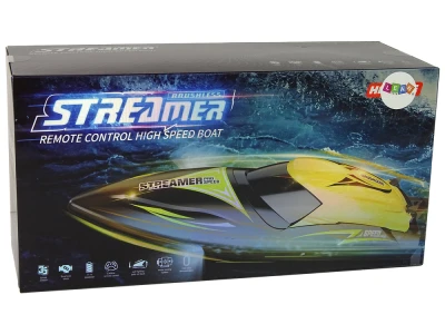 LEAN Toys 15355 Diaľkovo ovládaná motorová loď R/C 2,4 GHz, červená