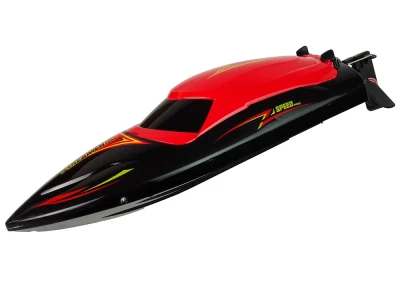 LEAN Toys 15355 Diaľkovo ovládaná motorová loď R/C 2,4 GHz, červená