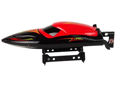 LEAN Toys 15355 Diaľkovo ovládaná motorová loď R/C 2,4 GHz, červená