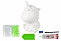 LEAN Toys 15628 Sada na výrobu diamantového jednorožce, zelený