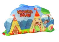 LEAN Toys 15246 Indiánsky stan pre deti 160 cm x 105 cm, krémová farba