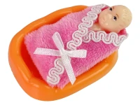LEAN Toys 15732 Panenka v těhotenství - dlouhé vlasy, příslušenství