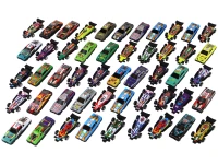 LEAN Toys 16534 Sada farebných autíčok, 50 kusov