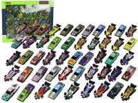 LEAN Toys 16534 Sada farebných autíčok, 50 kusov