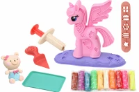 LEAN Toys 17555 Plastelína Jednorožec DIY - sada s príslušenstvom