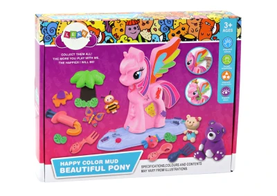 LEAN Toys 17555 Plastelína Jednorožec DIY - sada s príslušenstvom