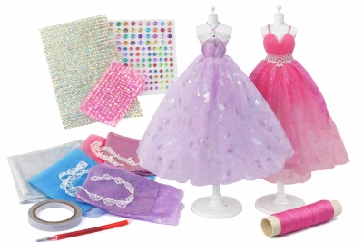 LEAN Toys 17066 Kreativní výtvarná sada na tvorbu šatů pro panenky