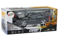 LEAN Toys 18564 RC auto 1:18 Drift 360 světla a zvuky, černé