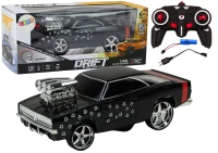 LEAN Toys 18564 RC auto 1:18 Drift 360 světla a zvuky, černé