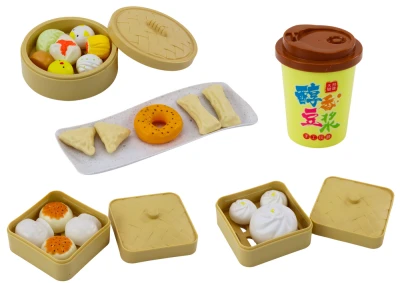 LEAN Toys 18137 Snídaňová sada se zeleninou a pokrmy, 38 dílů